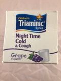 Children’s Triamic Syrup Night Time Cold & Cough Relief Ages 6-11 Grape 4 FL OZ - 1Solardeals