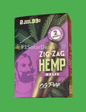 FREE GIFTS🎁Zig Zag Hemp Wraps OG Purp 50 High Quality Natural Hemp Wraps 25 pks No🚫Tobacco Full📦