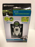 Emerson 10 x 25 Digital Camera Binoculars Magnifies Subject Built-In Digital Camera Image - 1Solardeals
