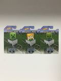 3x Mattel Hot 🥵 Wheels 🚐MineCraft Mojang 3 of 6 COLLECT THEM ALL! - 1Solardeals
