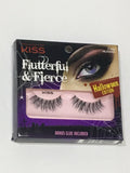 Kiss Flutterful & Fierce Lashes HLASH01 Eye👁Lash 71022 EyeLashes Vampiress Halloween Edition Bonus Glue - 1Solardeals