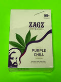 FREE GIFTS🎁Zagz Purple Chill 50 High Quality Natural Hemp Wraps 25 pks No🚫Tobacco Full📦 - 1Solardeals