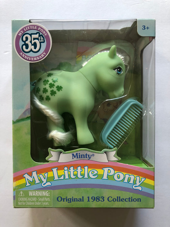 Hasbro My Little Pony 35th Anniversary Minty Original 1983 Collection Green White - 1Solardeals