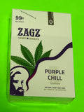 FREE GIFTS🎁Zagz Purple Chill 50 High Quality Natural Hemp Wraps 25 pks No🚫Tobacco Full📦 - 1Solardeals