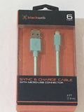 Blackweb Sync & Charge Cable With Micro-USB Connector 6 Ft Smartphones Sony LG Motorola Huawei Bluetooth - 1Solardeals