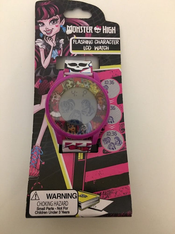 Monster High Flashing Character LCD Watch Kids Pink FREE SHIPPING BRAND NEW Girl - 1Solardeals