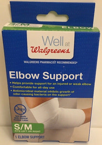 NEW Walgreens New Elbow Support S/M Fits Left or Right Joint Protection No Latex - 1Solardeals