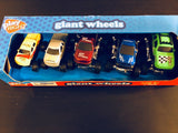 Lot of 2 Play Right Giant Wheels Trucks 5 Pack Yellow,Silver,Red,Blue,Green - 1Solardeals