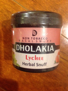 New Lychee Dholakia Herbal Nasal Snuff Non Tobacco 50 Grams Snortable Sniff - 1Solardeals
