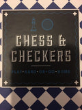 Chess & Checkers Gift Set by Bell and Curfew Play Hard or Go Home CheckMate FUN - 1Solardeals