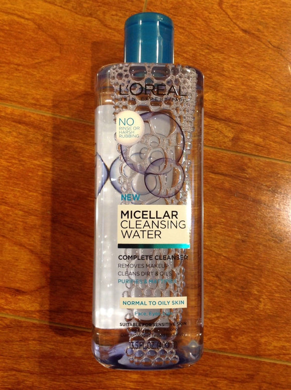 L'Oreal Paris Micellar Cleansing Water Complete Cleanser Normal to Oily Skin NEW - 1Solardeals