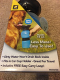 Aqua Dog Water Bottle For Dogs On The Go! Clean Fresh Water 1way valve BRAND NEW - 1Solardeals