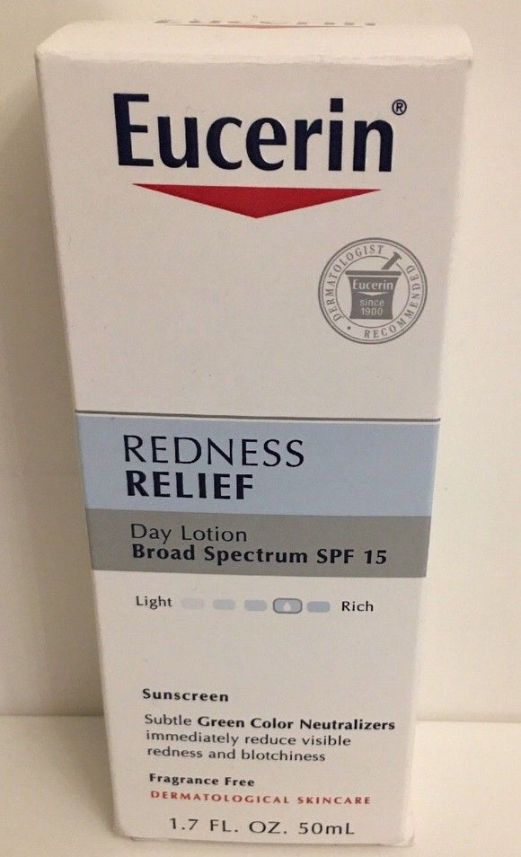 Eucerin Redness Relief Daily Perfecting Lotion,SPF 15,Sunscreen Day Lotion NEW - 1Solardeals
