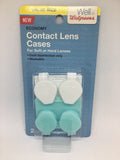Walgreens 2 CONTACT LENS CASES for Soft or Hard Lenses Washable Cold Disinfection Only - 1Solardeals