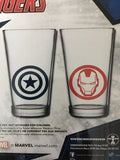 Marvel Avengers 2 Piece Glass Set Iron Man Captain🇺🇸America Hulk Thor UnderGround - 1Solardeals