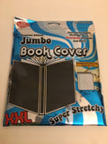 New Premium Edition Jumbo Book Cover XXL Super Stretchy Free Bookmarks - Black - 1Solardeals