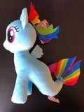 Hasbro My Little Pony The Movie Rainbow Dash Plush Blue NEW Ages 3+ Blue - 1Solardeals