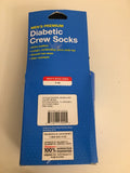 Set of 3 Men's Premium Diabetic Crew Socks Non-Binding Black Size 7-12 FREE SHIP - 1Solardeals