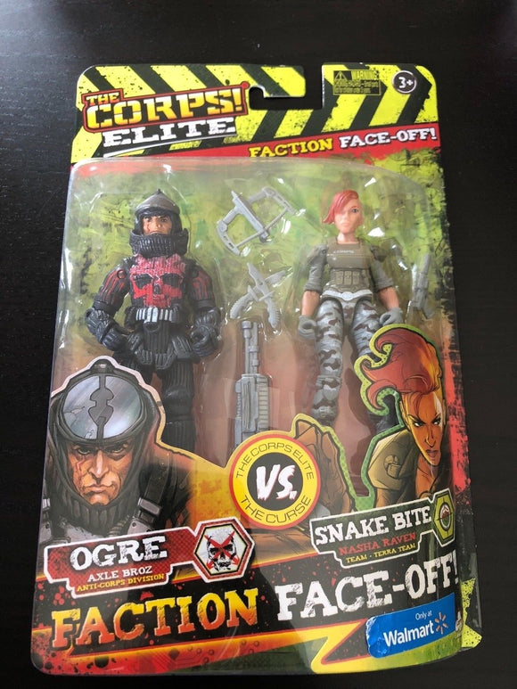 The Corps Elite Faction Face-Off Orge Vs. Snake Bite Action Figure Ages 3+ NEW - 1Solardeals