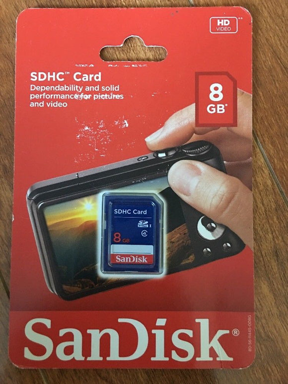 SanDisk 8GB SDHC Card Retail SDSDB-8192-A11 SD Waterproof,Temperature,Shock,X-Ray Proof - 1Solardeals