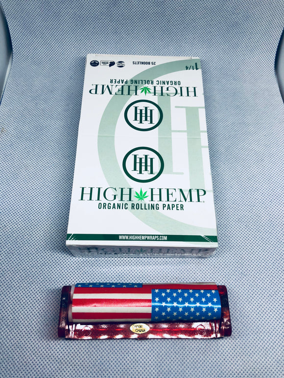 Free Gifts🎁IF U BUY High Hemp Organic Natural 1 1/4 Rolling Paper 25 Packs Naturally Green Unrefined Unbleached Vegan Non GMO - 1Solardeals