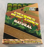 Free Gifts🎁IF U BUY Cyclones Toasted Hemp Cones Natural 24 in Box📦2 per Tube 48 Cones - 1Solardeals