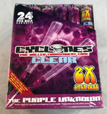 Free Gift🎁IF U BUY Cyclones Pre Rolled Transparent Cone Clear Purple Unknown 24 in Box📦2 Per Tube - 1Solardeals