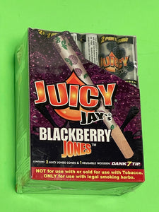 Free Gifts🎁IF U BUY Juicy Jay’s Blackberry Jones 48 Hemp Cones + 24 Wooden Dank 7 Tip 🍁 24 tubes