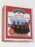 Holiday Time Six Pack Beer Belt Holster Comes With Bottle Opener Black Heavy Duty Fabric - 1Solardeals