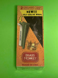 FREE GIFTS🎁Crop🇺🇸Kingz👑Brass Monkey🐵Malt Liquor🥃+Orange🍊Juice🥤30 High Quality Organic Premium Hemp Wraps 15 pks No🚫Tobacco Full📦