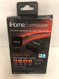 iHome Computer Stable Link USB Multi Card Reader Support 9 Cards USB Plug & Play Sleek Design - 1Solardeals