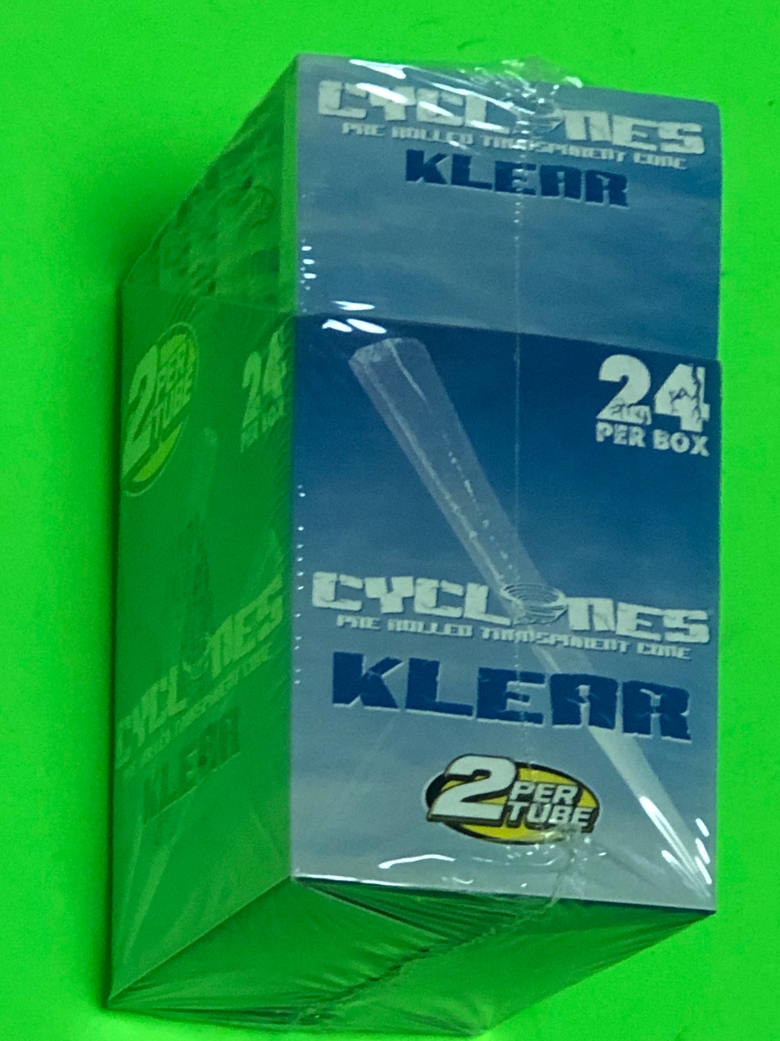 Free Gifts🎁IF U BUY Cyclones Klear Original Pre Rolled Transparent Cone 24 in Box📦2 per Tube
