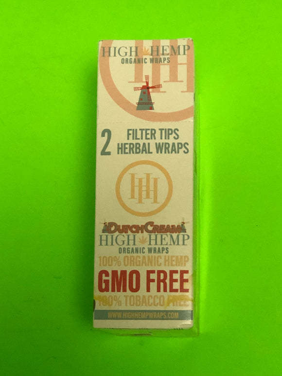 Free Gifts🎁Dutch Cream 50 High Quality Organic Hemp Wraps 25 packs Natural