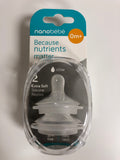 Nanobebe Because Nutrients Matter Extra Soft Nipples 2 Pack Slow 0M+ - 1Solardeals