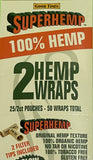 FREE GIFTS🎁Good Times SuperHemp 50 Super High Quality Hemp Wraps 25 Packs