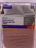 Better Homes & Gardens 400 Thread Count Pearl Blush Rose King Pillowcase 100% Cotton - 1Solardeals