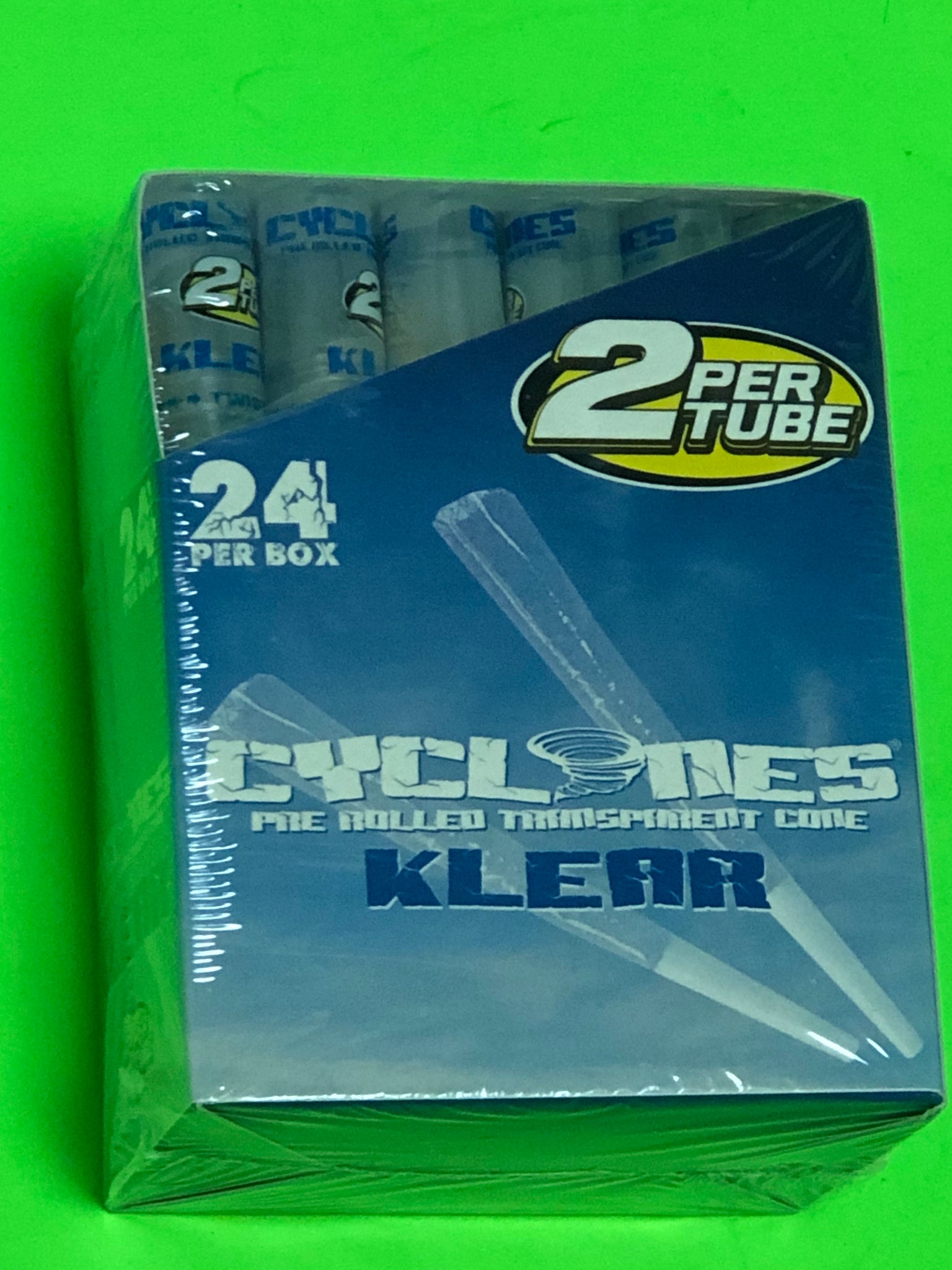 Free Gifts🎁IF U BUY Cyclones Klear Original Pre Rolled Transparent Cone 24 in Box📦2 per Tube