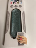 Momo Stick Shiny Blue Finger Grip Holder Smart Phone Iphone Andoid Stand Car Mount Air Vent - 1Solardeals