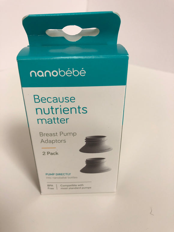 Nanobebe Because Nutrition Matter Breast Pump Adaptors 2 Pack Pump Directly - 1Solardeals