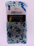 Walmart Mainstays King 200 Thread Count Flat Sheet Flower Cotton Soft - 1Solardeals