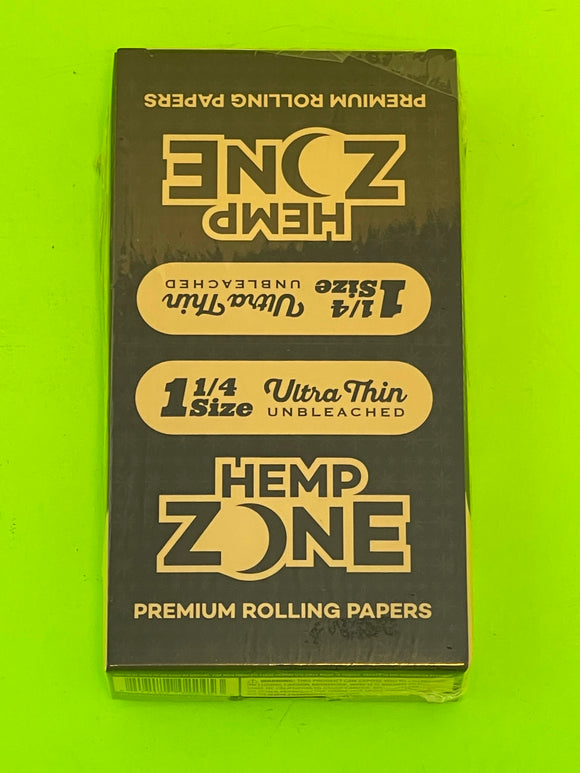 Free Gifts🎁If U Buy Hemp Zone Ultra Thin Unbleached 1.25 1 1/4 Size Rolling Paper Full📦