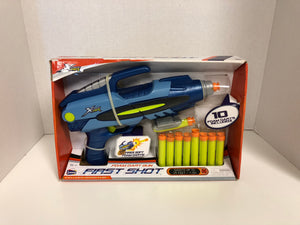 Total Stream Air Foam Dart Gun First Shot 10 Darts Included Ammo Clip Shoots up to 25 feet / 7.5m - 1Solardeals