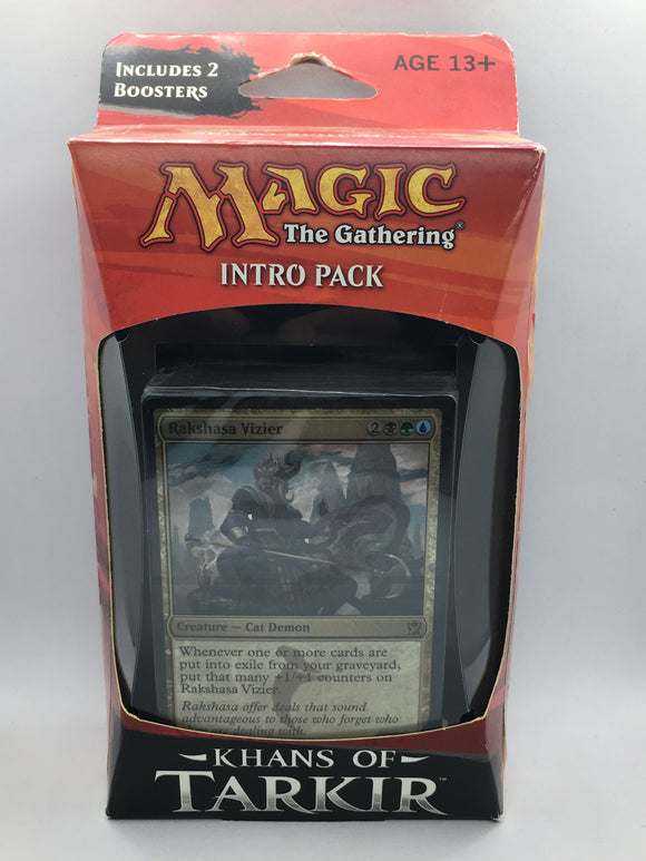 Magic The Gathering🇺🇸Khans Of Tarkir Sultai Schemers Intro Pack 2 Boosters Included - 1Solardeals