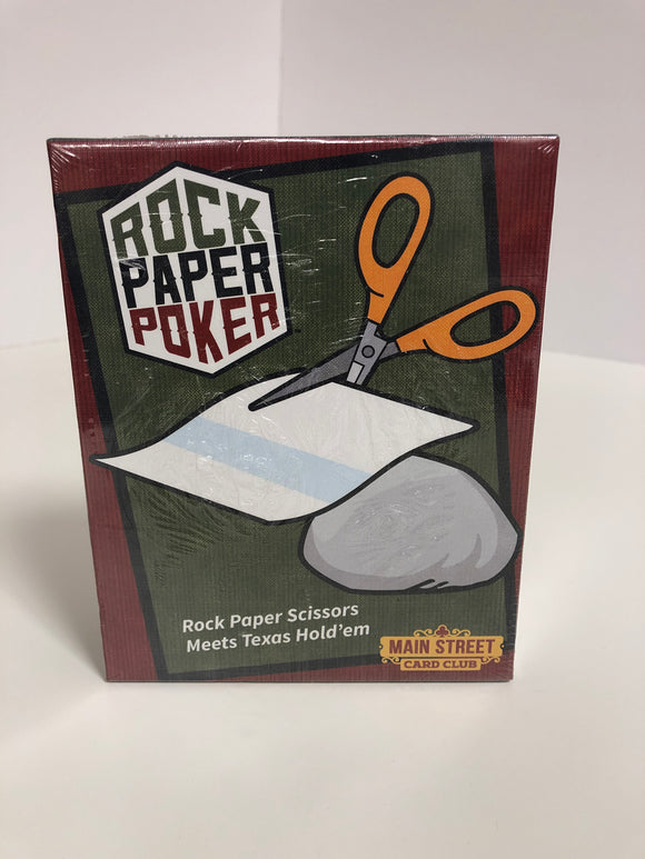 Main Street Card Club Rock Paper Poker Rock Paper Scissors Meet Texas Hold’em - 1Solardeals