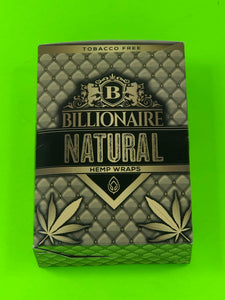 FREE GIFTS🎁IF U BUY Billionaire Natural 50 High Quality Hemp Wraps 25 Packs - 1Solardeals