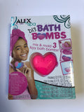 Alex Spa D.I.Y Bath Bombs Heart Shape Mix Mold 3 Fizzy Bath Bomb Ages 6+ - 1Solardeals