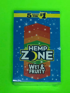 FREE GIFTS🎁IF U BUY Hemp Zone Wet & Fruity 75 High Quality Wraps 15pks Herbal Rillo Size Canadian Slow Burning - 1Solardeals