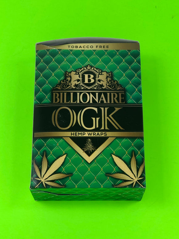 FREE GIFTS🎁IF U BUY Billionaire OGK 50 High Quality Hemp Wraps 25 Packs - 1Solardeals