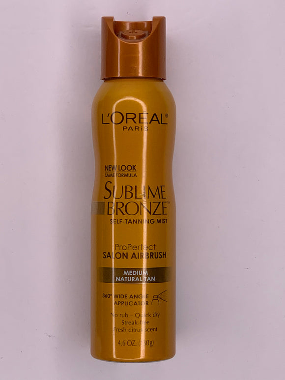 L’Oréal Paris Sublime Bronze Self Tanning Mist ProPerfect Salon Air Brush Medium Natural Tan 360 Wide Angle - 1Solardeals