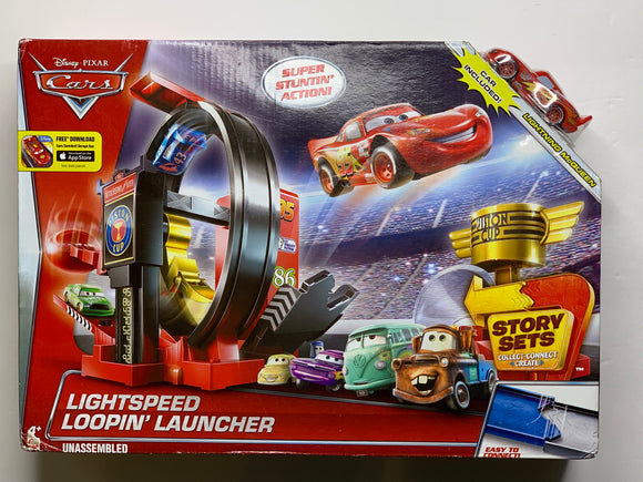 Disney Pixar Cars Super Action Lightspeed Loopin’ Launcher Lightning McQueen - 1Solardeals
